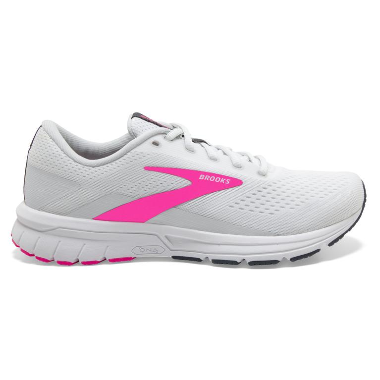 Brooks Signal 3 Road Running Shoes - Women's - White/Pink/Ombre Blue (43296-SJZT)